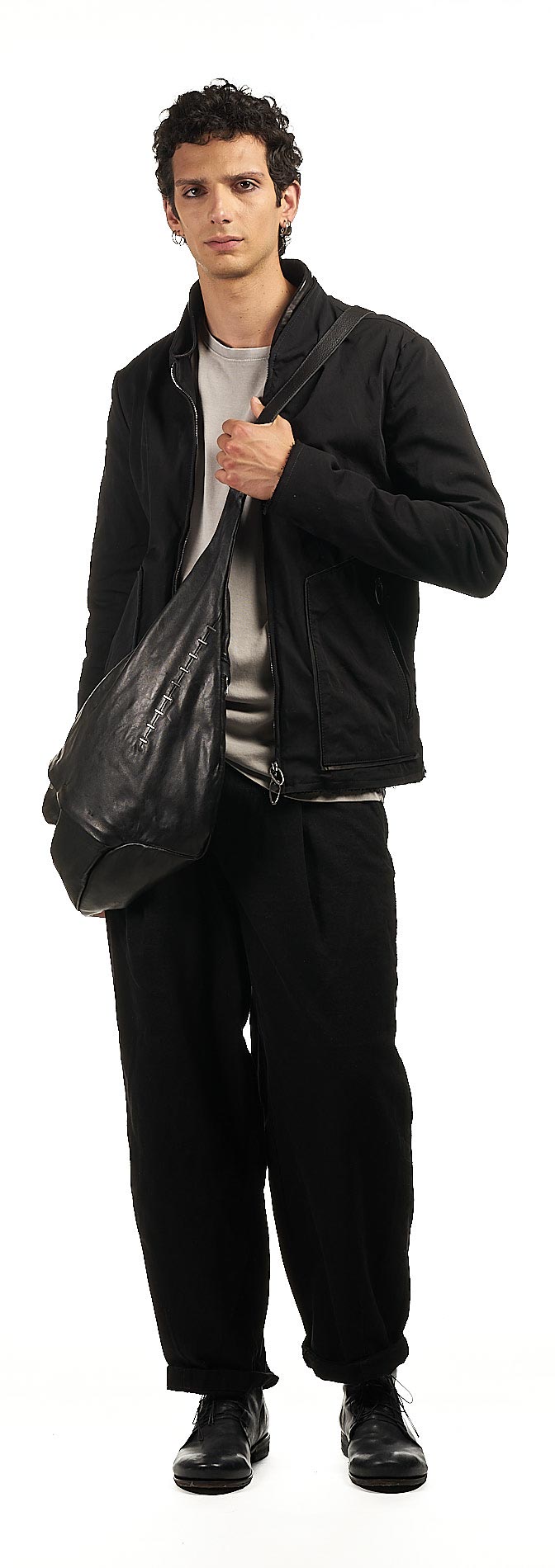 daniele basta leather and silver bags - WEARING